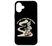 On My Way To Make Some Bad Decisions Skull Biker Case for iPhone 16 Plus