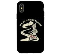 On My Way To Make Some Bad Decisions Skull Biker Case for iPhone X/XS