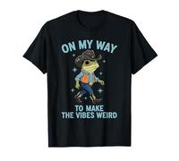 On My Way to Make The Vibes Weird Frog Cowboy Meme T-Shirt