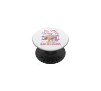 On My Way To Making Bad Decisions Cruise Vacation Funny PopSockets Adhesive PopGrip