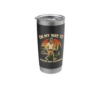 On My Way to Making Bad Decisions - Funny Golf Golfer Stainless Steel Insulated Tumbler