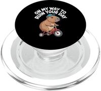 On My Way to Ruin Your Day Funny Capybara Meme PopSockets PopGrip for MagSafe