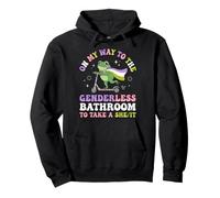 On My Way To The Genderless Bathroom To Take A She/It Pullover Hoodie