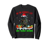On Naughty List & I Regret Nothing Xmas Newfoundland Dog Sweatshirt