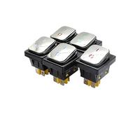 On off 30A 250v heavy duty 4 pin t85 IP67 sealed rocker switch with led 12V 24V 110V 220V 380V Stainless Steel(Beige,220V)