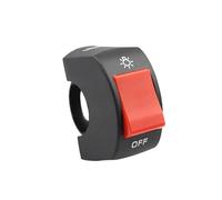 ON/OFF Motorcycle Switch Push Button 12V Button Connector Handlebar Switch ForElectronic Bike Scooter Motorbike 22mm Switch Button Handlebar For Motorcycle(1pcs-02)