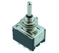 On-Off-On Miniature Toggle Switch 3PDT 3 Pole 6 Terminals Latching