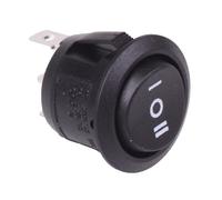(On)-Off-(On) Momentary Round 20mm Rocker Switch 16A SPDT R13-112I-02