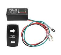 ON Off ON Turn Rocker Switch, LED Indicator Easy Wiring ATV UTV RV Vehicle Off Road Pickup Tractor Boat Motorcycle with Flasher