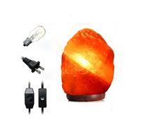 (On/Off Switch) 30 X 18CM Natural Himalayan Ionic Air Purifier Rock Crystal Salt Lamp Table Night Light