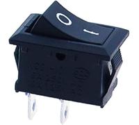 on off switch,toggle switch， Rocker Switch 10 pcs/lot KCD1 2 Pin 250V 3A Boat Switch 21 * 15 Snap-in SPST ON Off Rocker Position Switch(Black)