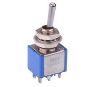 On-On Latching 6.35mm Miniature Toggle Switch DPDT 4A 30VDC APEM 5546A