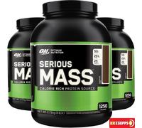 Optimum Nutrition Serious Mass Protein Powder High Calorie Mass Gainer with Vitamins, Creatine Monohydrate and Glutamine, Banana, 8 Servings, 2.73kg, Packaging May Vary