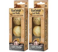 On Par 6 Pack Garbage Golf Balls, For the Worlds Worst Golfer, Idea, White