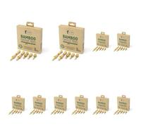 On Par Bamboo Golf Tees Mixed Size, 30 Pieces, Strong, Durable, Sustainable and Biodegradable. 6 of Each Size., ONPA023B (Pack of 5)
