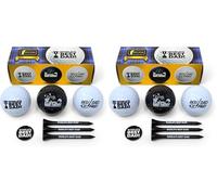 On Par Dad Golf Balls Gifts Pack - Includes Golf Tees, Ball Marker - Gag, Novelty Present - World's Best Dad, Golf Gifts for Men, Gifts for dad birthday gifts (Pack of 2)