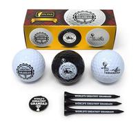 On Par Grandad Golf Balls Gifts Pack - Includes Golf Tees, Ball Marker - Gag, Novelty Present - World's Greatest Grandad, Golf Gifts for Grandad, Grandad gifts, Gifts for Grandad, birthday gifts