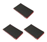 On Par Premium Golf Scorecard Holder - Ostrich, Black/Red (Pack of 3)