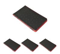 On Par Premium Golf Scorecard Holder - Ostrich, Black/Red (Pack of 4)