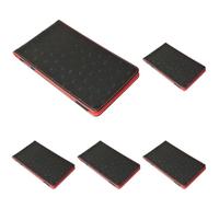On Par Premium Golf Scorecard Holder - Ostrich, Black/Red (Pack of 5)