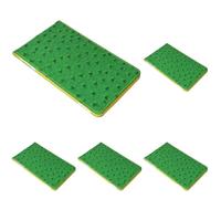 On Par Premium Golf Scorecard Holder - Ostrich, Green/Yellow (Pack of 5)