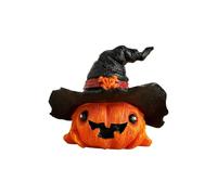 on Pumpkin Glass Christmas Ornament, Witch Hat Halloween Theme Christmas Decorations Trees (B, 7.2x6.3cm)