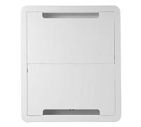 On-Q Legrand 17 Inch Media Enclosure, Wall Cable Management Organize System Devices, Home Networking Panel Dual Purpose In Wall Enclosure for Device Storage, Media Box, White, ENP1705NAV1