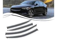 On Rain Deflector Car Rain Deflectors For Polestar 2 2020-2024 Car Window Wind Sun Rain Visor Deflectors Weathershields Sun Visors Shield