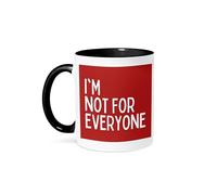 On Red I Am Not for Everyone Christianty Library Prints Mug Luxury Ceramic Drinkware with Handle Coffee Mug for Beverages Everyday Use Hot Chocolate 330Ml