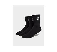 On Logo High 3 Pack Sock (Black - M) - Size M