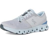 ON RUNNING Women's Cloud X 4 Sneaker, Silver/Chambray, 6 UK