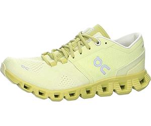 On Running Womens Cloud X Textile Synthetic Trainers, Glade/Citron, 4 UK