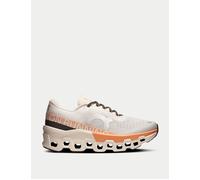 On Running Women's Cloudmonster 2 Running Shoes - Running Shoes - Ivory/Tangerine - UK 5.5 - White