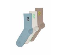 On Running Women's Logo Sock High 3P - Desert/Wash - XS-S - Brown
