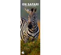 On Safari 2026 Wall Calendar, 12-Month Slim Format, Made in England