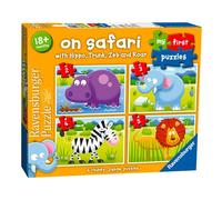 Ravensburger On Safari My First Jigsaw Puzzles (2, 3, 4 and 5 Piece) Educational Toys for Toddlers Age 18 Months and Up