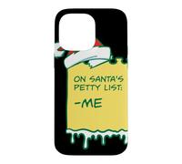 On Santa's Claus Petty List Christmas Pajama Party Santa Case for iPhone 14 Pro Max