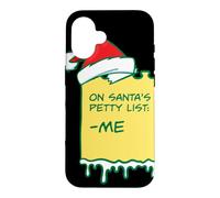 On Santa's Claus Petty List Christmas Pajama Party Santa Case for iPhone 16