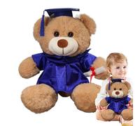 on School Leaving Certificate - Plush Bear, Talarbär | Graduation Memorial, Sweet and Soft Cushion for Friends, Children, School Celebration Gift, Partner Decoration