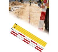 On-Site Measurement, Aluminum Surveying Pole for Construction Staking Out(B,118.11 inch/300 cm)