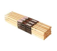 On Stage Hickory 5A Nylon Tip Drumsticks 12 Pairs