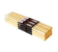 On-Stage Maple 5B Wood Tip Drumsticks, 12 Pairs