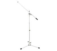 On-Stage MS7801W Telescoping Microphone Boom Stand, White