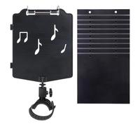 On Stage Music Music Portable Music Music Music Lyre Ubraal for Books | Adjustable Flute Playback Supplies, Musical Instruments with 10 Pages for Trumpet, Clarinet and