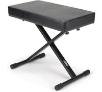 On Stage Stands Deluxe X-Style Keyboard Bench, Black