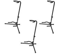 On Stage XCG4 Velveteen Padded Tubular Guitar Stand - (3 Pack)