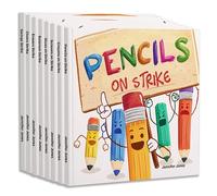 On Strike Box Set, Hardcover Books 1-8: Pencils on Strike, Swings on Strike, Chairs on Strike, Glues On Strike, Crayons on Strike, Scissors on Strike, Erasers on Strike, Rulers on Strike