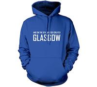On The 8th Day God Created Glasgow Unisex Hoodie - Blue Medium