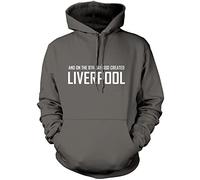 On The 8th Day God Created Liverpool Unisex Hoodie - Grey Large