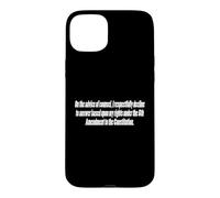 On the advice of counsel Case for iPhone 15 Plus